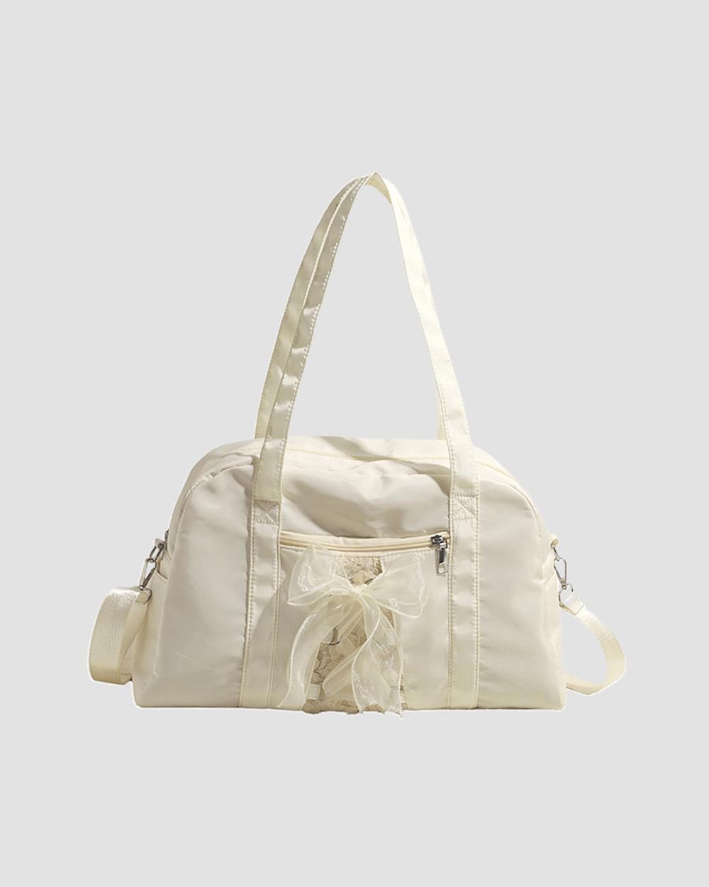 Product image for Poet Ribbon Balletcore Boston Square Shoulder Bag